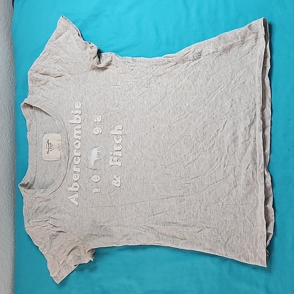 Abercrombie & Fitch Gray T-shirt,  Size Large